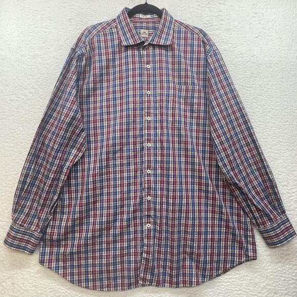 Peter Millar Shirt Mens 2XL Plaid Crown Button Down Classic Long Sleeve Casual - Picture 1 of 10